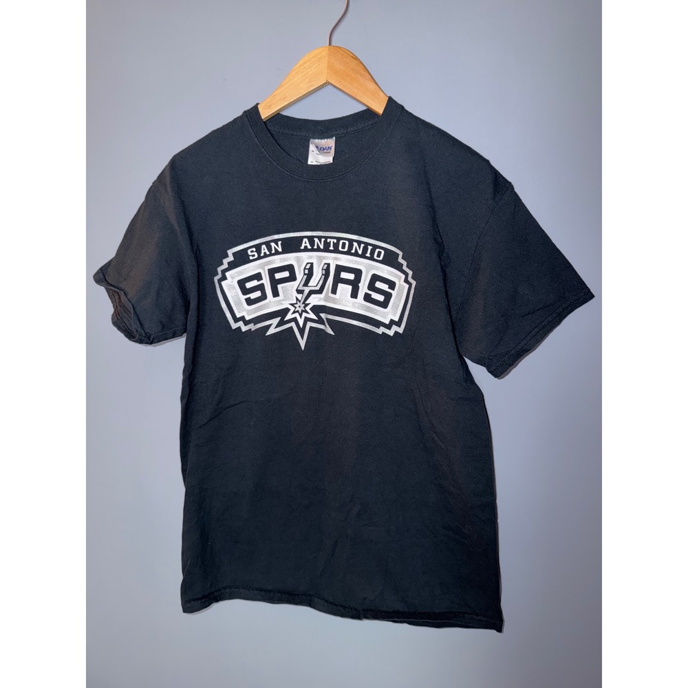 Gildan San Antonio Spurs Big Three Duncan Parker Ginobili Black T-Shirt Mens M - Picture 5 of 7
